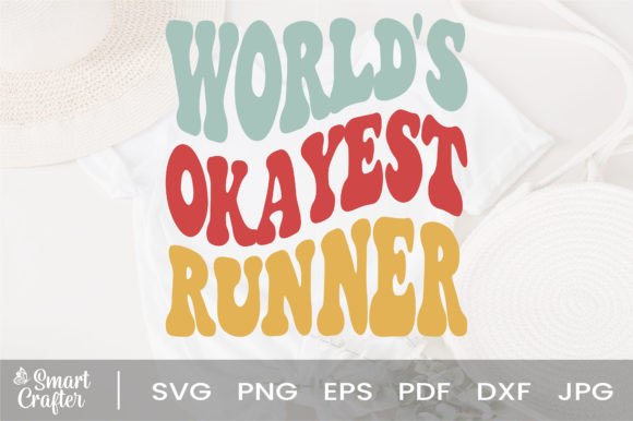 Download World's Okayest Runner Svg Wavy Design - Wavy design Collection