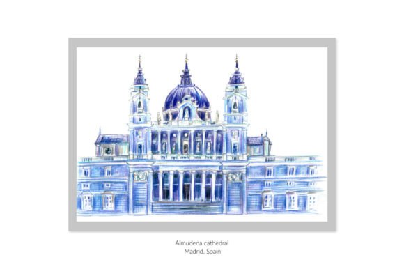 Download Almudena Cathedral. Madrid Drawings. - Drawings Collection