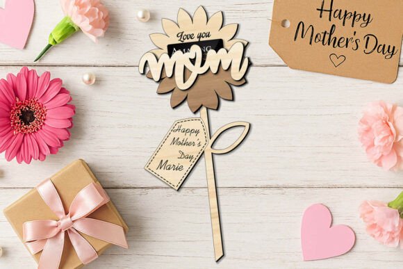 Download SVG Sun Flower Mother's Day Gift Card - Flower Collection