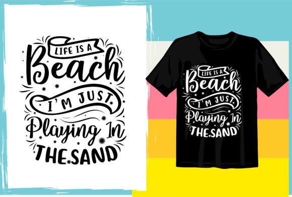 Download Summer Beach Typography T Shirt Design - Premium Resources