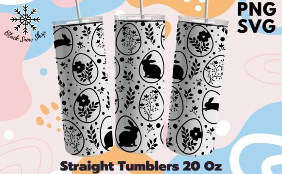 Download Easter Bunny Flower Tumbler Wrap Svg - Flower Collection