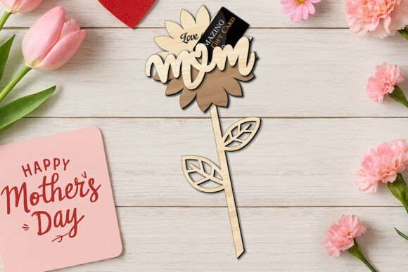 Download SVG Mom Sunflower Mother's Day Gift Card - Flower Collection